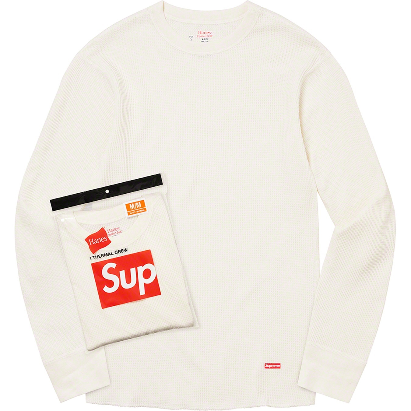 Supreme®/Hanes® Thermal Crew (1 Pack) view 2